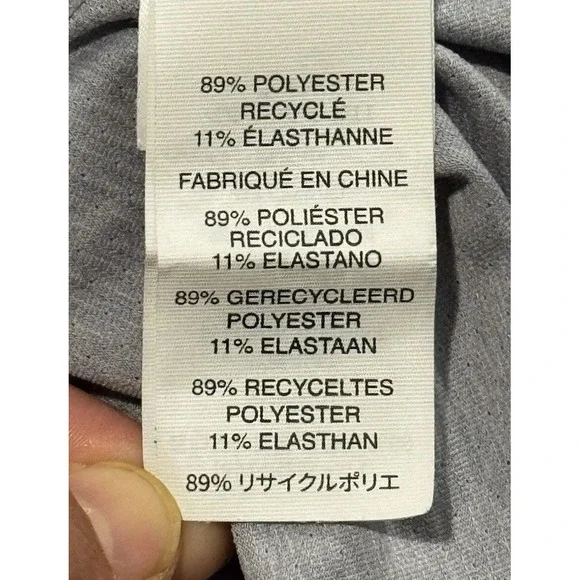 VUORI Mens Tradewind Active Performance Shirt Sz L Gray Short Sleeve Pocket V109 - Picture 11 of 12